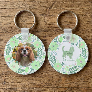 Llavero Cavalier King Charles Spaniel Verde Menta Personal