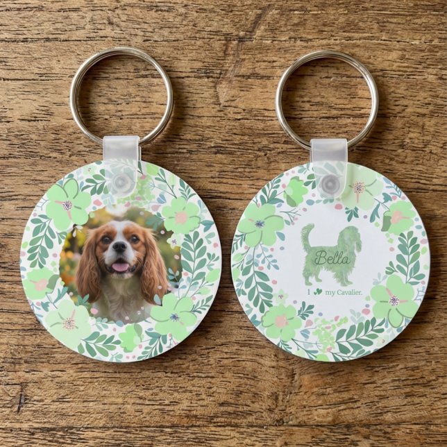 Llavero Cavalier King Charles Spaniel Verde Menta Personal (Subido por el creador)