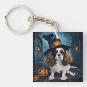 Llavero Cavalier King Pumpkins Halloween Scary