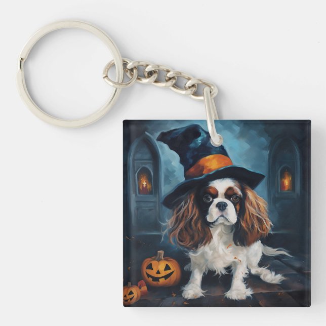 Llavero Cavalier King Pumpkins Halloween Scary (Frente)