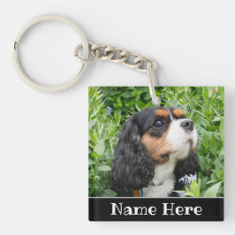 Llavero Cavalier personalizado Rey Carlos Español Perro