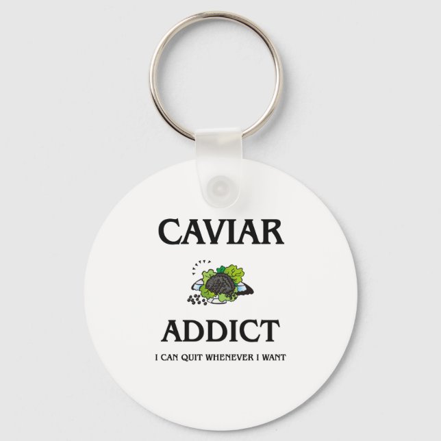 Llavero Caviar Addict (Anverso)