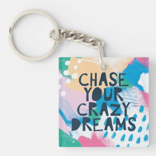 Llavero Caza brillante de la inspiración I el   sus sueñ