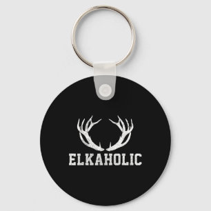 Llavero Caza de alce Elkaholic Antler Funny Elk Hunter Gif