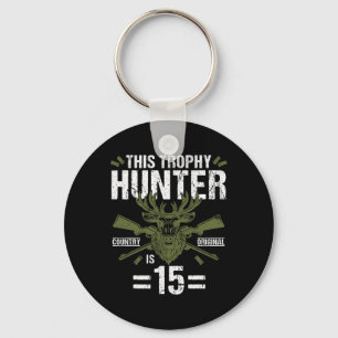 Llavero Caza de Patos de Caza por 15 Años