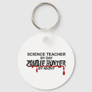 Llavero Cazador del zombi del profesor de ciencias