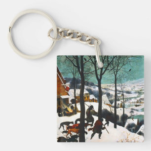 Llavero Cazadores en el paisaje de la nieve Pieter Bruegel