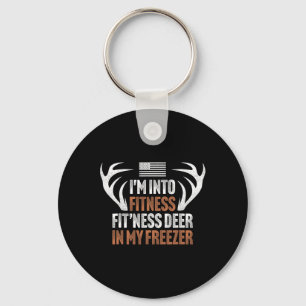 Llavero Cazando estoy en el gimnasio Deer Freezer Hunter D