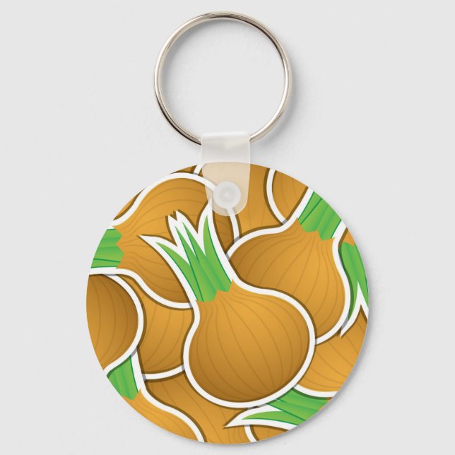 Llavero Cebollas marrones funky (Anverso)