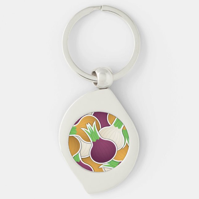 Llavero Cebollas mixtas funky (Anverso)