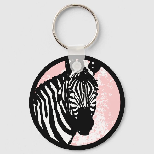 Llavero cebra. (Anverso)