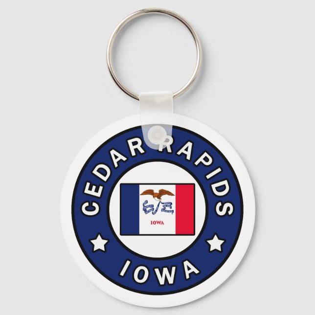 Llavero Cedar Rapids Iowa (Anverso)