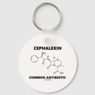 Llavero Cefalexina Antibiótico Común (Molécula química)