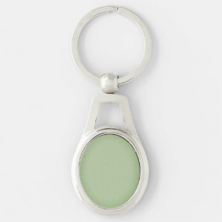 Llavero Celadón verde de jade sólido 