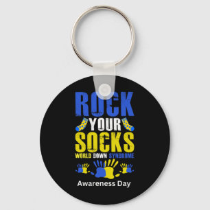 Llavero Celebra el síndrome de Down mundial rock your Sock