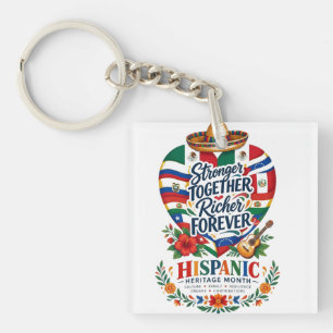 Llavero Celebración Costera del Mes de la Herencia Hispana