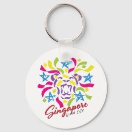 Llavero Celebración de la ciudad de los leones en Singapur