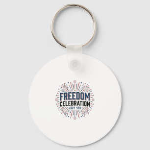 Llavero Celebración de la Libertad Diseño de Camiseta Patr