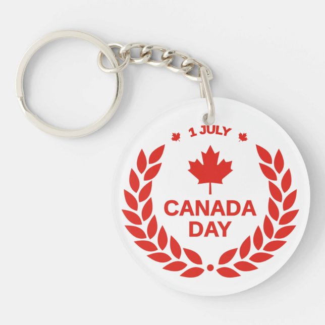 Llavero Celebración del Día de Canadá-24658 (Frente)