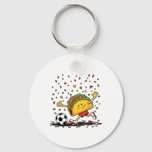Llavero Celebración Divertida del Cinco De Mayo de Fútbol 