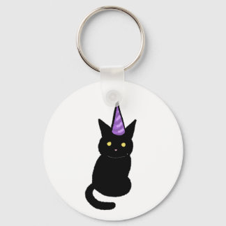 Llavero Celebración Gato Negro