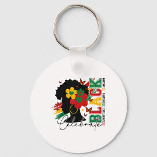 Llavero Celebrando la cultura de la historia negra Excelen