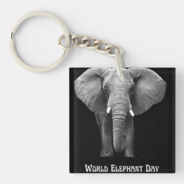 Llavero Celebrar el Día Mundial del Elefante: Diseño Majes