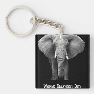 Llavero Celebrar el Día Mundial del Elefante: Diseño Majes