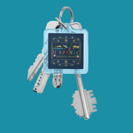 Llavero Celebrar el diseño del mes del patrimonio hispano