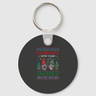 Llavero Celebrar Gnomies Navidad Gnomos Árboles Reno