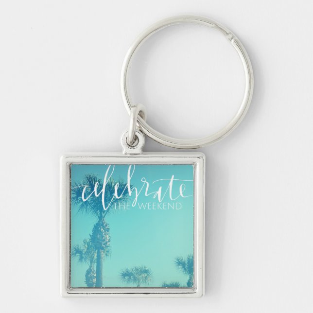Llavero Celebre el fin de semana (Frente)