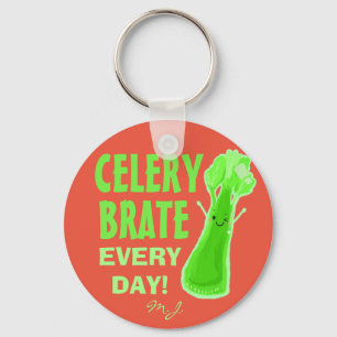Llavero Celerybrate todos los días - Celery Pun