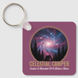 Llavero Celestial Camper Galaxy Night Scene