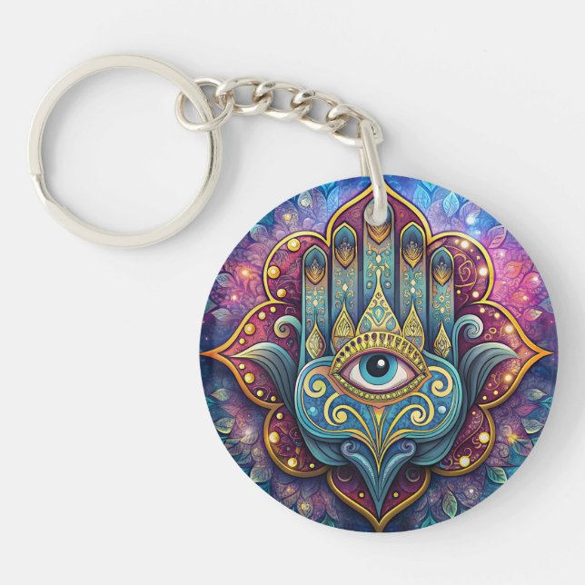Llavero Celestial Hamsa  (Frente)
