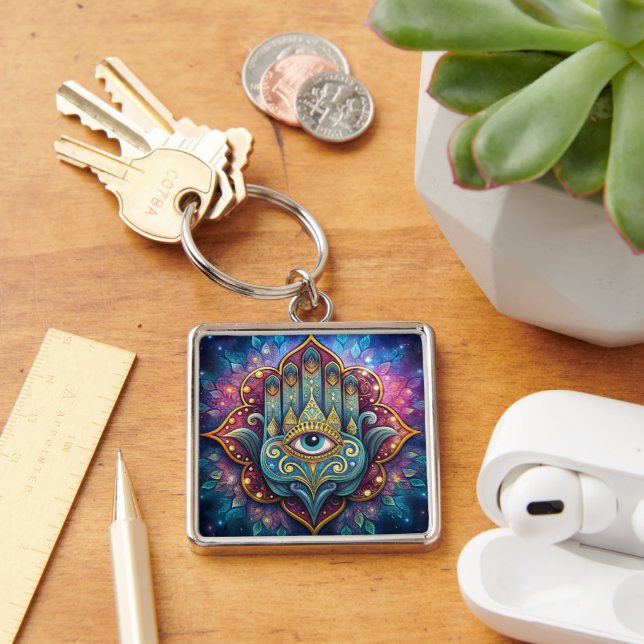 Llavero Celestial Hamsa  (Escritorio )