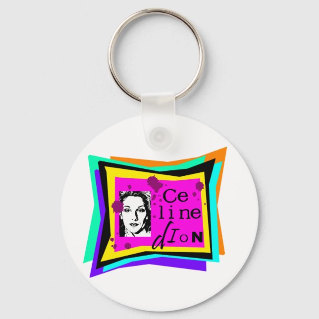 Llavero Celine Dion - arte pop (Anverso)