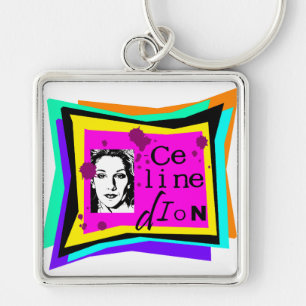 Llavero Celine Dion - arte pop