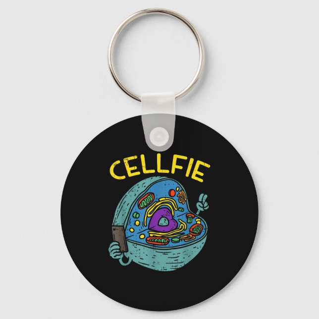 Llavero Cell Fie Funny Science Biology Teacher  (Anverso)
