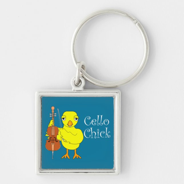 Llavero Cello Chick Text (Frente)