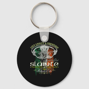 Llavero Celtic Claddagh Slainte Nge Bandera irlandesa St.