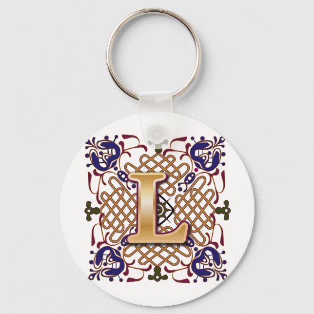 Llavero Celtic Design Letter L (Anverso)
