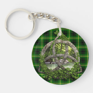 Llavero Céltico Trinity Knot Y Clan MacArthur Tartán