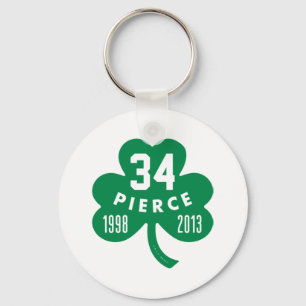 Llavero Celtics - Pierce 34 Retirado Número Clover (Verde)