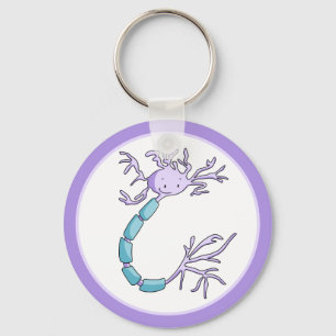 Llavero Célula de Neuronas Minimalistas púrpura Adorable I