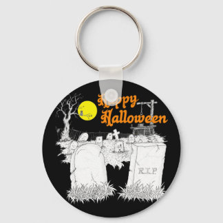 Llavero cementerio de halloween
