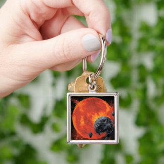 Llavero Cementerio Espacial Calavera Halloween Galaxia de 