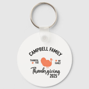 Llavero Cena de Acción de Gracias de Crampbell Family 2025