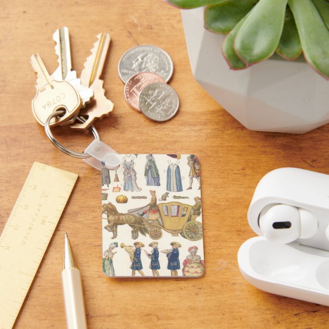 Llavero Cenicienta, juguetes de muñecas de papel victorian (Escritorio )