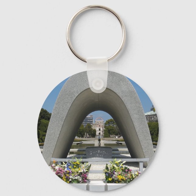 Llavero Cenotafio conmemorativo de Hiroshima (Anverso)