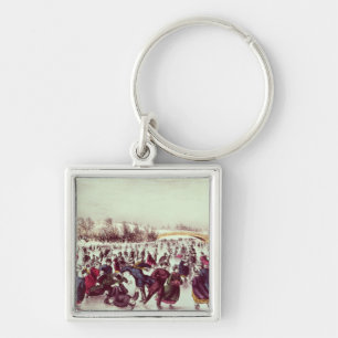 Llavero Central Park, invierno: El carnaval patinador